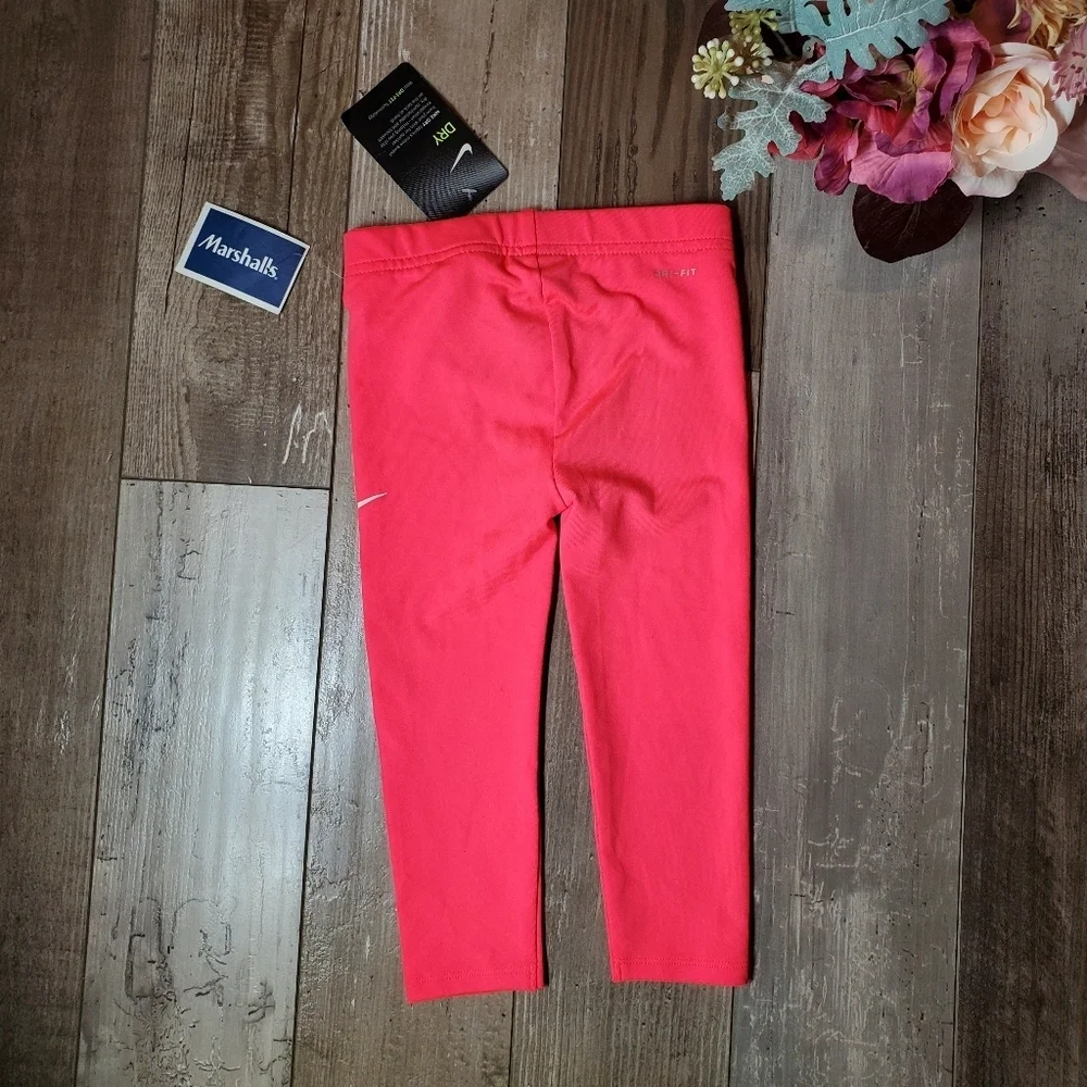 NWT Dri-Fit Nike Racer Pink Toddler Girl Leggings Size 2T